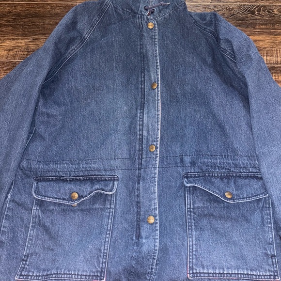 Vintage LL Bean Denim Chore Coat Barn Jacket - Picture 7 of 7